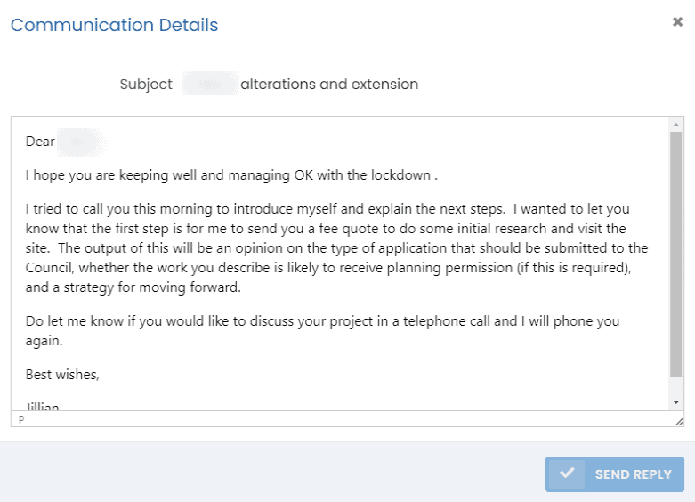 client email