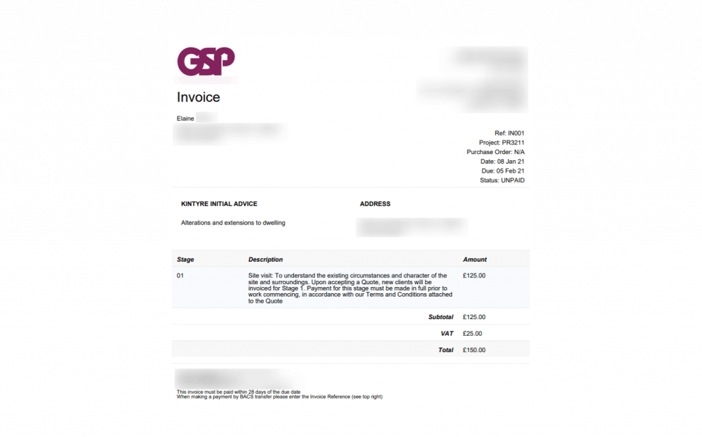 pdf invoice