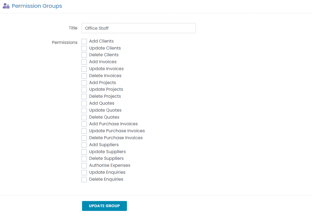 permission groups