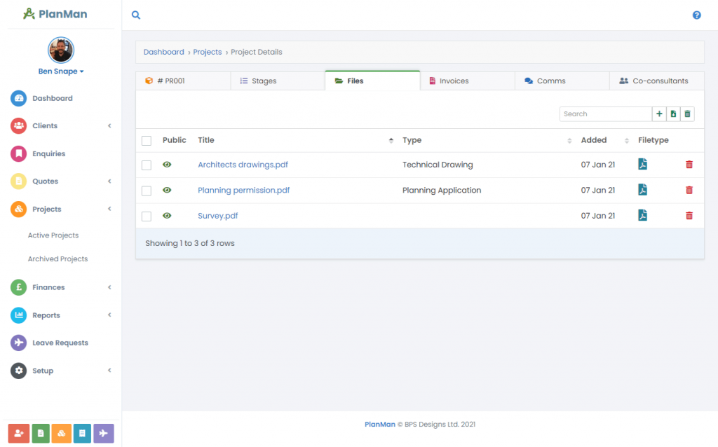 project documents